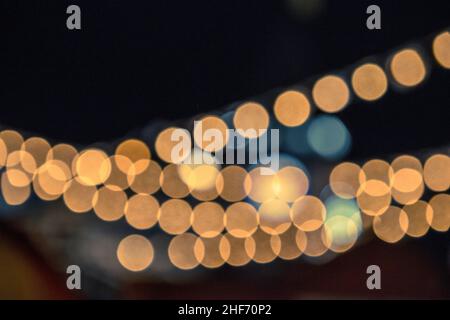 Lichtpunkte, verschwommen Stockfoto