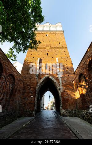 Europa, Polen, Swietokrzyskie, Sandomierz. Opatowska Tor Stockfoto