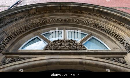 Newcastle, Großbritannien - 7. Mai 2019: Manors Power Station oder The Tramways Generating Station ist ein ehemaliges Kohlekraftwerk im Stadtteil Manors Stockfoto