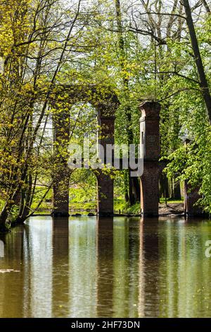 Europa, Polen, Woiwodschaft Lodz, Arkadia Park Stockfoto