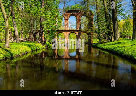 Europa, Polen, Woiwodschaft Lodz, Arkadia Park Stockfoto