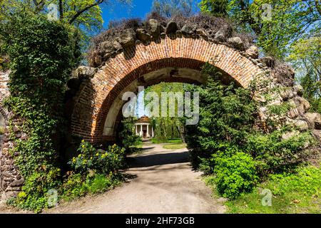 Europa, Polen, Woiwodschaft Lodz, Arkadia Park Stockfoto