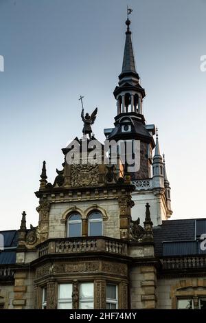 Europa, Polen, Woiwodschaft Opole, Palast in Tulowice Stockfoto