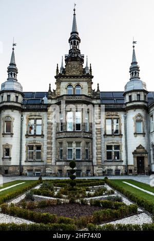 Europa, Polen, Woiwodschaft Opole, Palast in Tulowice Stockfoto