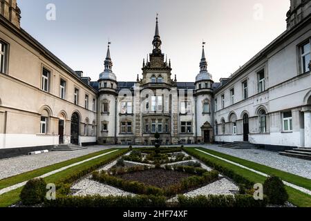 Europa, Polen, Woiwodschaft Opole, Palast in Tulowice Stockfoto