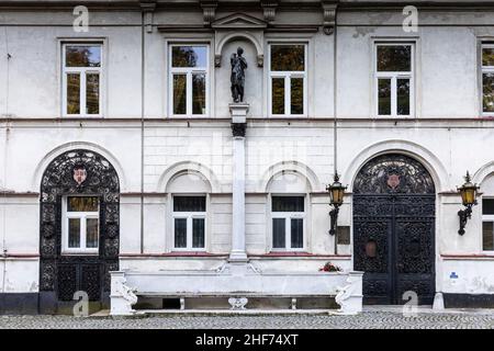 Europa, Polen, Woiwodschaft Opole, Palast in Tulowice Stockfoto