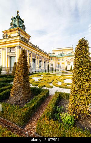 Europa, Polen, Woiwodschaft Masowien, Warschau - Wilanow-Palast Stockfoto