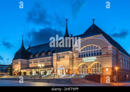 Rathaus, Casino und Alter Kursaal in Westerland, Insel Sylt, Schleswig-Holstein, Deutschland Stockfoto