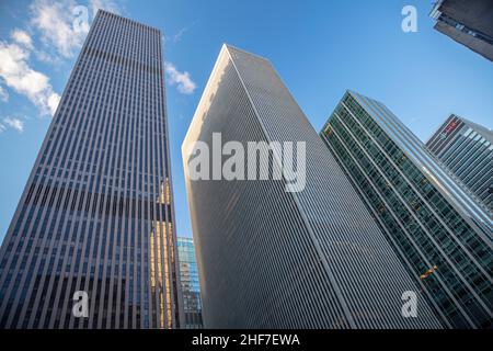 USA, New York City, Manhattan, Wolkenkratzer Stockfoto