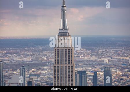 USA, New York City, Manhattan, Empire State Building Stockfoto