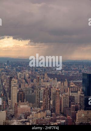 USA, New York City, Manhattan, Skyline Stockfoto