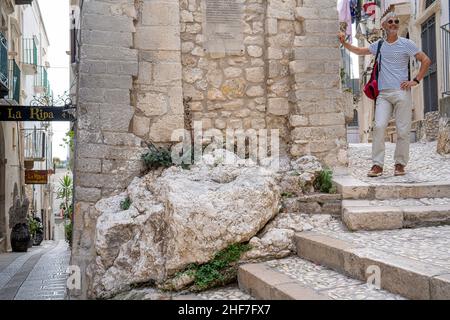 Vieste auf der Halbinsel Gargano in der Provinz Apulien, Italien Stockfoto