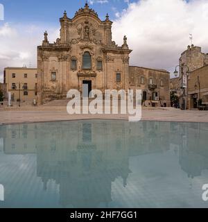 Chiesa di San Giovanni Battista in der Weltkulturerbe-Stadt Mdera, Apulien, Italien Stockfoto