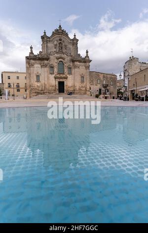 Chiesa di San Giovanni Battista in der Weltkulturerbe-Stadt Mdera, Apulien, Italien Stockfoto