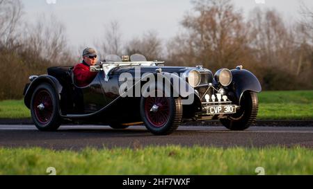 Jaguar SS 100 Replik Stockfoto