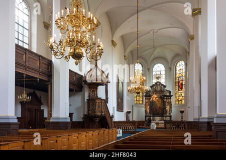 Kopenhagen, Köbenhavn, Kirche des Heiligen Geistes (Helligandskirchen) in Seeland, Sjaelland, Dänemark Stockfoto