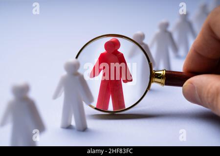 Mitarbeiterauswahl Und Personalkonzept. Bewerbungsgespräch Stockfoto
