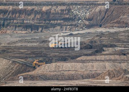 Deutschland, Niedersachsen, Schöningen, ehemaliges Braunkohlebergwerk Schöningen Stockfoto