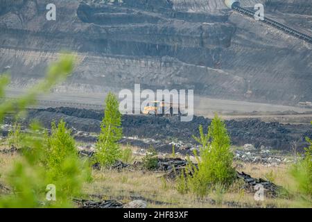 Deutschland, Niedersachsen, Schöningen, ehemaliges Braunkohlebergwerk Schöningen Stockfoto