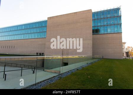 Filmschule, HFF, Architektur, München, Staatliches Museum für Ägyptische Kunst, Kunstbereich Stockfoto