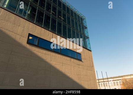 Filmschule, HFF, Architektur, München, Staatliches Museum für Ägyptische Kunst, Kunstbereich Stockfoto