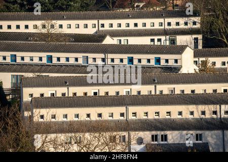 SchŸngelberg Wohnanlage, ehemalige Zeche-Wohnanlage, Neubaugebiet, ab 1993, erbaut im Rahmen der IBA, Gelsenkirchen, Stockfoto