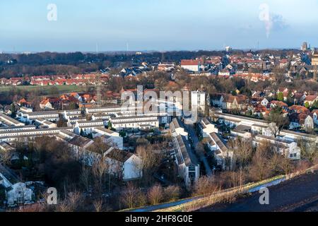 SchŸngelberg Wohnanlage, ehemalige Kolonie-Wohnanlage, Neubau, ab 1993, erbaut im Rahmen der IBA, Stadtteil Buer, Gelsenkirche Stockfoto