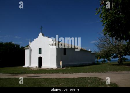 porto seguro, bahia, brasilien - 28. april 2008: Kirche von Sao Joao Batista, im Quadrado Bezirk von Trancoso in der Gemeinde Porto Seguro. Stockfoto