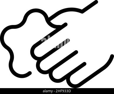 Spielzeug Motor feine Symbol Umriss Vektor. Spielfähigkeiten. Sprachentwicklung Stock Vektor