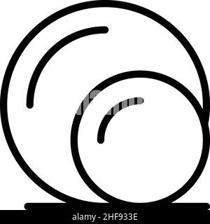 Kugelmotor, feiner Symbolumrissvektor. Spieltherapie. Spielen Sie die Entwicklung Stock Vektor