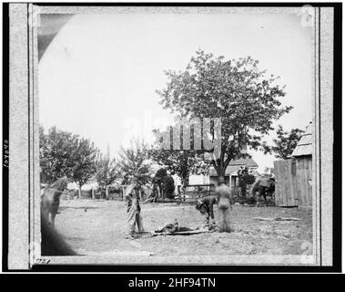 Szene von Ewell's Angriff, 19. Mai 1864, in der Nähe von Spottsylvania (dh Spotsylvania) Gerichtsgebäude Stockfoto