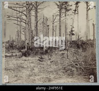 Szene der erfolglosen Anklage gegen Confederate entrenchments an der Kreuzung der Alten und Neuen Court House Straßen Stockfoto