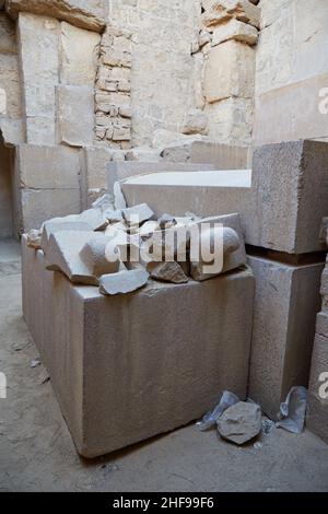 Die Mastaba aus der Dynastie 5th von Ptahshepses bei Abu Sir, Ägypten Stockfoto