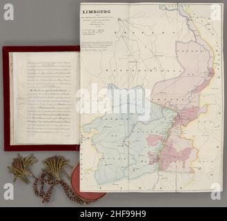 Scheidingsverdrag traf België NL-HANA 2.05.02 110G 09. Stockfoto