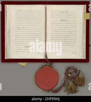 Scheidingsverdrag traf België NL-HANA 2.05.02 110G 14. Stockfoto