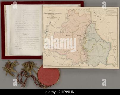 Scheidingsverdrag traf België NL-HANA 2.05.02 110G 06. Stockfoto