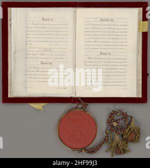 Scheidingsverdrag traf België NL-HANA 2.05.02 110G 11. Stockfoto