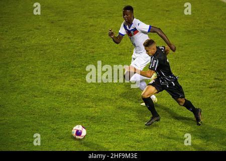 Sao Paulo, Brasilien. 14th Januar 2022. São JOSÉ DOS CAMPOS, SP - 14.01.2022: CORINTHIANS X RESENDE - Bid des Spiels zwischen Corinthians X Resende, gültig für die dritte Phase der Copa SP de Futebol Junior, Copinha 2022, bei Estádio Martins Pereira in São José dos Campos, SP. (Foto: Claudio Capucho/Fotoarena) Quelle: Foto Arena LTDA/Alamy Live News Stockfoto