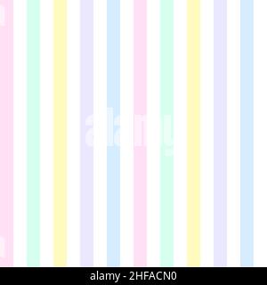 Regenbogenweiß gestreift Nahtloses Muster. Vektorgrafik. Stock Vektor