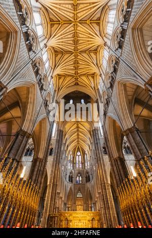 England, London, Westminster Abbey, The Choir Stockfoto