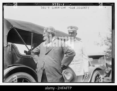 Secy Garrison - General Leggett (z. B. Liggett) Stockfoto