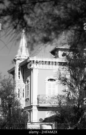 Pesaro, Italien - juli , 2013. Villino Ruggeri. Dieses Jugendstilhaus wurde zwischen 1902 und 1907 für die industrialis erbaut Stockfoto