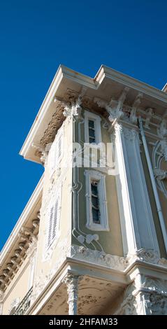 Pesaro, Italien - juli , 2013. Villino Ruggeri. Dieses Jugendstilhaus wurde zwischen 1902 und 1907 für die industrialis erbaut Stockfoto