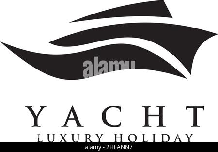 Yacht Logo Symbol Design Inspiration Vektor Vorlage Stock Vektor