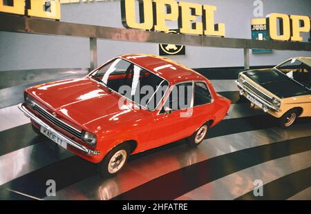 Opel Kadett C auf dem IAA 1970s in Frankfurt Stockfoto