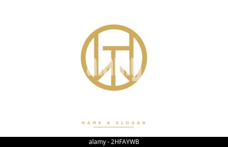 TW, WT Abstract Letters Logo-Monogramm Stock Vektor