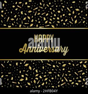 Happy Anniversary Design Vorlage. vektor und Illustration. Stock Vektor
