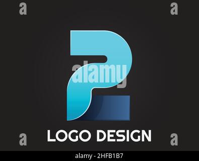 Zahlen in einem schönen Design, Logo-Design Stock Vektor