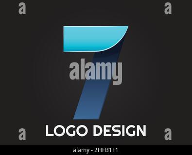 Zahlen in einem schönen Design, Logo-Design Stock Vektor