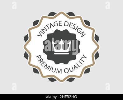 Vintage Retro Vektor-Logo, Premium-Qualität Stock Vektor